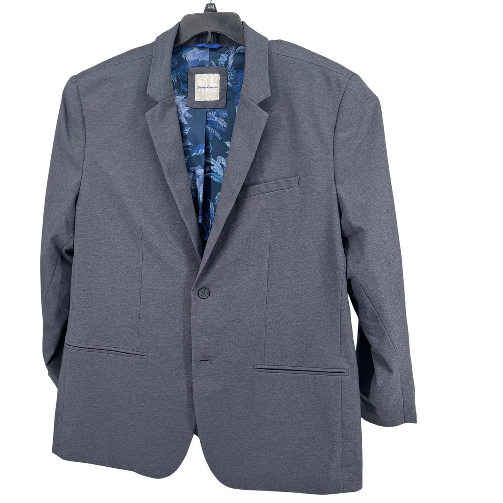 Tommy Bahama Blazer Men's 2XLB Blue Performance Stretch Wicking UPF 30 Quick Dry